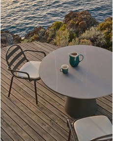 Kerek kerti étkezőasztal kerámia asztallappal ø 120 cm Tudons – Kave Home