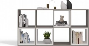 Malax 2x4 polc, 147x75x30 cm, agyag színű