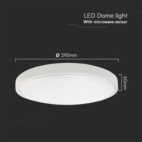 LED Fürdőszobai mennyezeti lámpa érzékelővel LED/18W/230V 4000K IP44 fehér