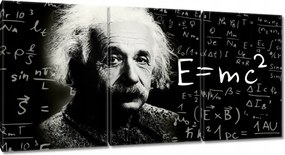 Vászonkép 120x60 Albert Einstein E=MC2