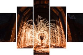 Kép - Fényes show a síneken (150x105 cm)