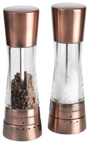 Cole&Mason DERWENT 2 db-os só- és borsőrlő készlet, 19 cm, réz