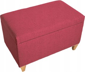 Pufa Lila Piros nyitható Láda tároló láda lábakon
