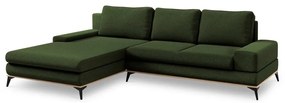 Planet palackzöld kinyitható sarokkanapé, bal oldali - Windsor &amp; Co Sofas