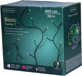 Led lámpák 36m 480L többszínű karácsonyfa villogó