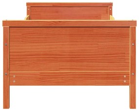 Bővíthető Ágykeret Gyerekeknek Viaszbarna 80 x 130 / 165 / 200 cm