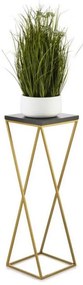 LOFT virágtartó állvány 70x24 cm arany/fekete
