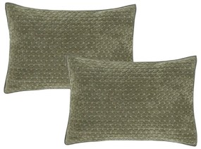 Bársony párnahuzat szett 2 db-os 50x75 cm Attica Velvet Embroidered – Bianca