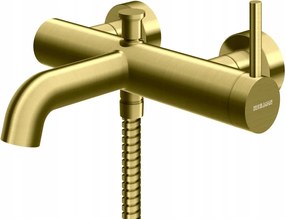 Axel Brushed Gold kád- és zuhanycsaptelep szálcsiszolt arany QW110AGDB