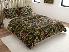 Mikroszálas ágynemű MYSTIC GARDEN sötétzöld Ágyneműhuzat mérete: 2 db 70 x 90 cm | 200 x 220 cm