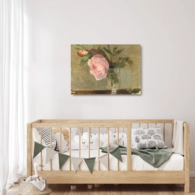 Üveg kép - Berthe Morisot, Peonies, reprodukciók (70x50 cm)