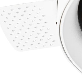 Modern beépített spotlámpa fehér GU10 AR111 kerek keret nélküli - Oneon Honey