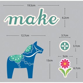 Fanastick Small Colorful Horses öntapadós matrica