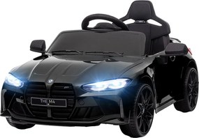 AIYAPLAY Elektromos gyerekautó BMW M4, hang és fény, 3-5 km/h, távirányítóval, fekete