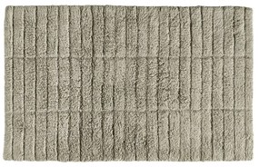 Tiles zöldesbézs pamut fürdőszobai kilépő, 80 x 50 cm - Zone