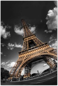 Poszterek 80x120 Arany Eiffel-torony