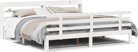 vidaXL fehér ágykeret fejtámlával matrac nélkül 200x200 cm