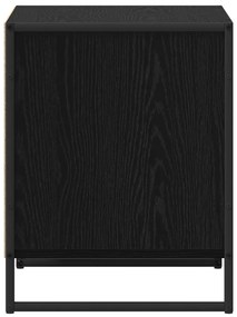 vidaXL Éjjeli asztal 2 pcs Fekete tölgy 50 x 39,5 x 50 cm Faanyag