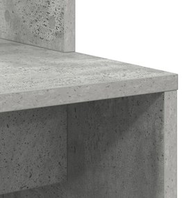 Beton szürke számítógépes asztal Beton szürke Mérnöki fa Közepes