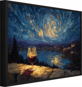 Vászonkép Fekete Keretben Absztrakt Táj Hálószoba 60x40