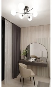 Csillár ROMA 6xE14/10W/230V fekete/fehér