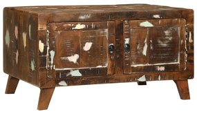 Dohányzóasztal Többszínű 80x54x45 cm Tömör fa újrahasznosított