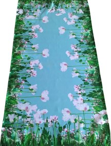 Nyomott Mintás Futófelület 40x140 Téglalap Alakú Virágok