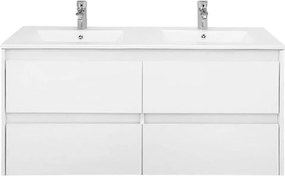 Porto 120 alsó fürdőszoba bútor mosdóval fehér színben