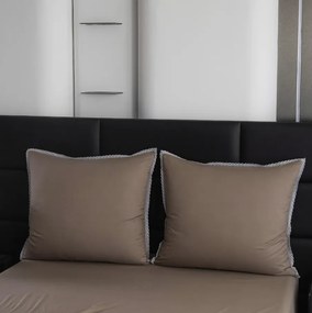 Mikroszálas ágyneműhuzat LACELLE sötét bézs Ágyneműhuzat mérete: 70 x 80 cm | 140 x 200 cm