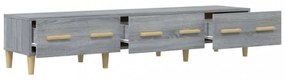 szürke sonoma színű szerelt fa TV-szekrény 150 x 34,5 x 30 cm