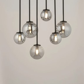 Sigma lighting modern mennyezeti lámpa tulia fekete szürke sig33498