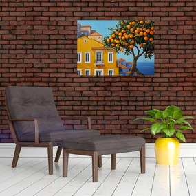 Üveg kép - Narancsfa (70x50 cm)