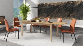 Mazzoni BARI Természetes Tölgy 180x90 cm (+2 db 45 cm-es bővítőlap) - 270 CM-IG BŐVÍTHETŐ JAPÁN/SKANDINÁV STÍLUSÚ FA ASZTAL