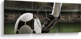 Kép - Futball labda (órával) (90x30 cm)