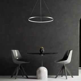 LED Csillár zsinóron LEA LED/20W/230V 4000K átm. 50 cm matt króm