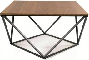 Dohányzóasztal dió kis pad nappali kanapé loft modern Silver A