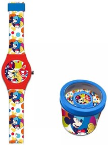 Disney Mickey Bubble analóg karóra fém dobozban