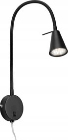 Briloner flexibilis fali lámpa 45 cm, 1x GU10, 5W, 400 lm, fekete