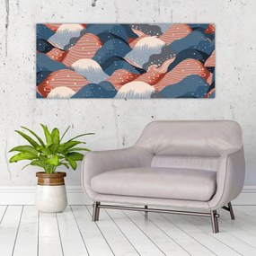 Kép - Japán hullámok (120x50 cm)
