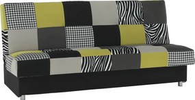 Dívány, anyag/ lime zöld/ szürke / fekete, ALABAMA