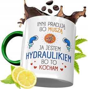 Zöld Bögre Vízvezeték Szerelőnek Születésnapi Ajándék Nyomtatott Fényképpel