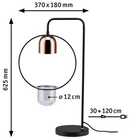 Paulmann 79746 - FANJA asztali lámpa 1xGU10/20W 230V füstszínű