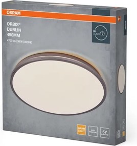 Osram - ORBIS DUBLIN mennyezeti LED-lámpatest 36W/230V, Ø 49 cm, ezüstszínű