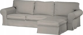 Ektorp 2 személyes kanapé és napozóágy huzat Ikea világos bézs bukla