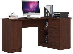 Sarok PC asztal Bevin (wenge) (J). Akció -16%. 1068960