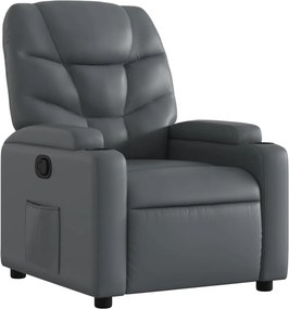 vidaXL szürke műbőr relaxfotel