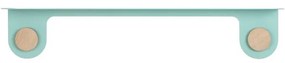 Hook zöld fali polc 2 akasztóval, hossza 70 cm - Gazzda