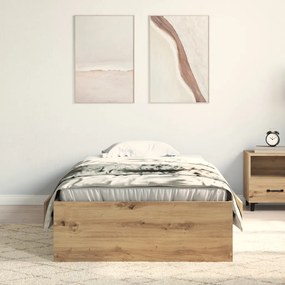 Ágykeret Artisan Tölgy 90x200 cm Műanyag Wood