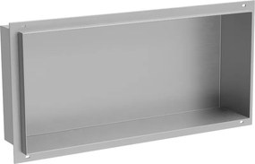 Mexen X-Wall-NR bemélyített polc perem nélkül, 45 x 20 cm, inox - 1911452010