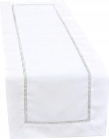 Abrosz csillogó cirkóniákkal Megan 110x160 fehér